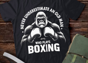 TU1 Never Underestimate An Old Man Play Boxing Gorilla Boxer