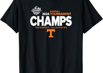 Tennessee Volunteers SEC Champs 2024 Baseball Locker Room T-Shirt