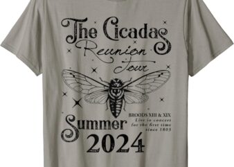 The Cicadas Reunion Tour Summer 2024 Cicada Nature Lover T-Shirt