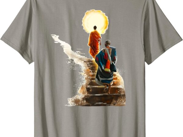 Thich minh tue on back monks minh tue t shirt designs for sale