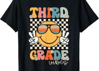 Third Grade Vibes Smile First Day of School 3rd Grade Team T-Shirt