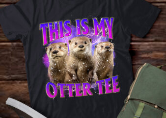 This Is My Otter Tee 90s Vintage Funny Otter Love Otter lts-d