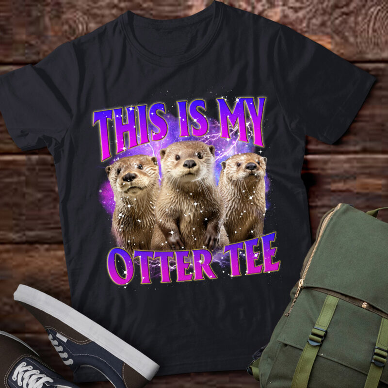 This Is My Otter Tee 90s Vintage Funny Otter Love Otter lts-d