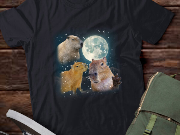 Three capybara vintage graphic t-shirts, retro moon capybara tshirt, capybara lovers, funny capybara tee, capybara gifts ltsd