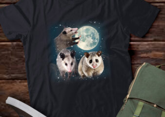 Three Opossum Vintage Graphic T-shirts, Retro Moon Opossum Tshirt, Opossum Lovers, Funny Opossum Tee, Opossum Gifts LTSD