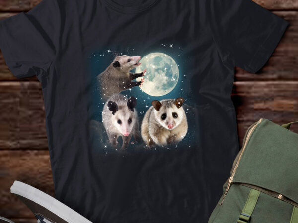 Three opossum vintage graphic t-shirts, retro moon opossum tshirt, opossum lovers, funny opossum tee, opossum gifts ltsd