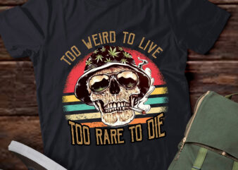 Too Weird To Live Too Rare To Die Retro Vintage LTSD t shirt designs for sale