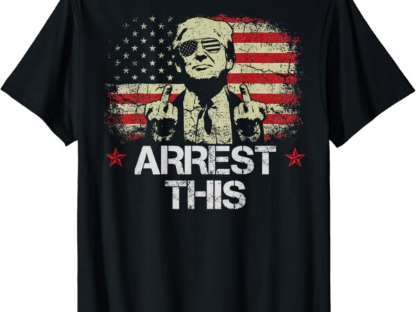 Trump arrest this funny pro trump 2024 (on back) t-shirt