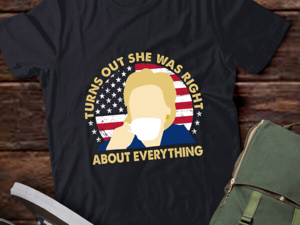 Turns out she was right about everything retro funny saying t-shirt ltsp