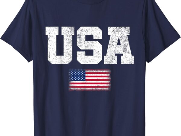 Usa men women patriotic american us flag july 4th t-shirt