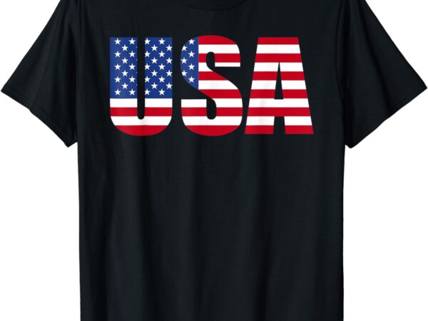 Usa patriotic american flag shirt men women kids t-shirt