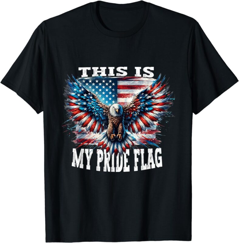 USA Patriotic Mens American Flag USA Eagle Flag 4th of July T-Shirt