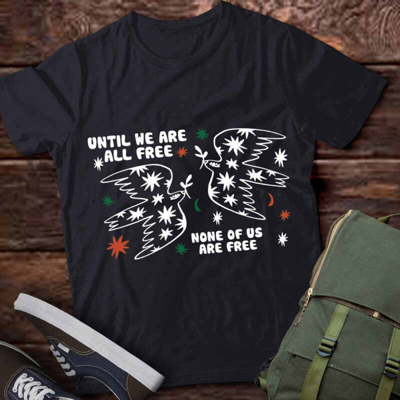 Until We Are All Free None of Us Are Free – Free Palestine T-Shirt ltsp