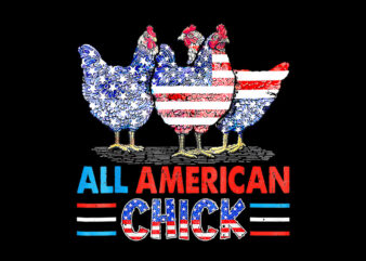 All American Chick PNG, Chicken 4th Of July PNG