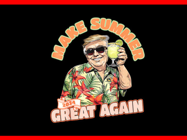 Make summer great again donald trump vacation hawaii png t shirt designs for sale