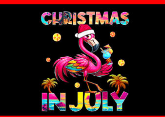 Christmas In July Flamingo Beach Summer Hawaii PNG