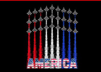 Jet America 4th Of July PNG vector clipart