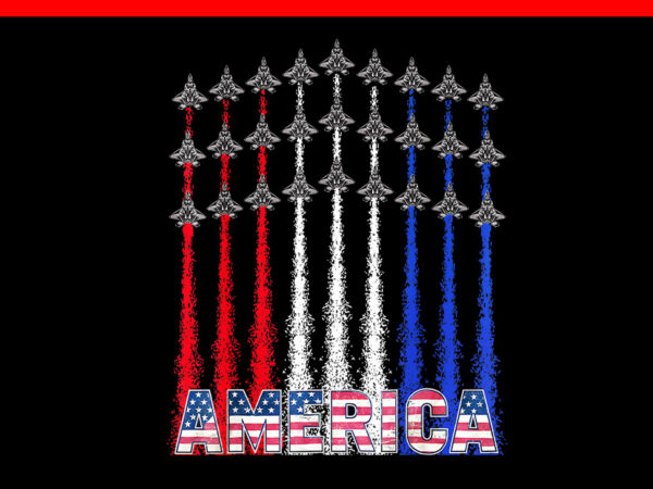 Jet america 4th of july png vector clipart