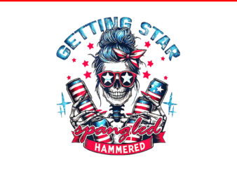 Getting Star Spangled Hammered America 4th Of July PNG