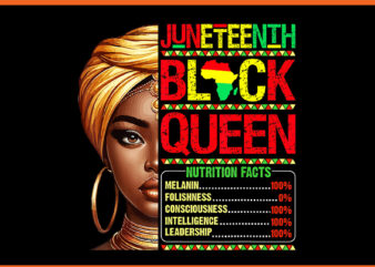 Juneteenth black queen png