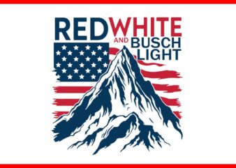 Red White and Busch Light SVG t shirt design online