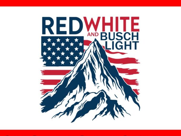 Red white and busch light svg t shirt design online