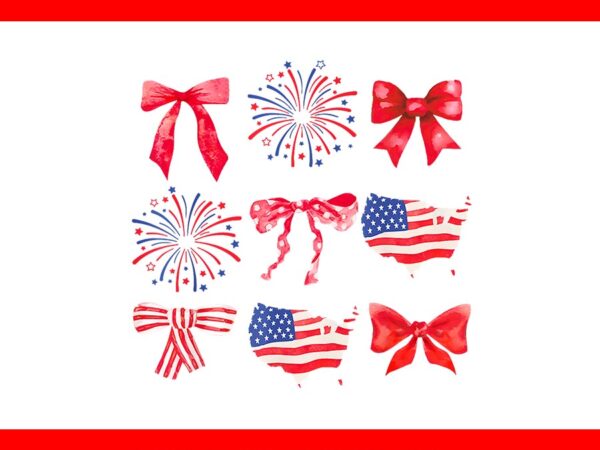 Coquette bow 4th of july usa png, coquette bow png, independence day png t shirt vector file