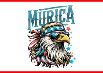 Merica Eagle PNG, Merica Eagle 4TH Of July PNG, Eagle USA Flag PNG, Eagle July 4th USA Merica PNG t shirt designs for sale