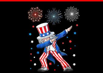 Dabbing Uncle Sam Fireworks 4th Of July PNG