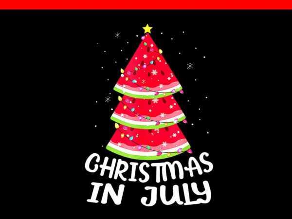 Christmas in july watermelon png, watermelon christmas png t shirt vector file