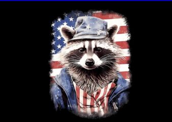 Raccoon 4Th Of July Independence Day PNG t shirt design online