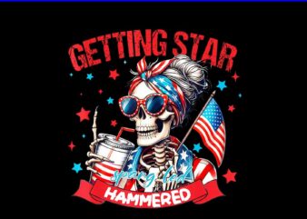 Getting Star Spangled Hammered 4th Of July PNG