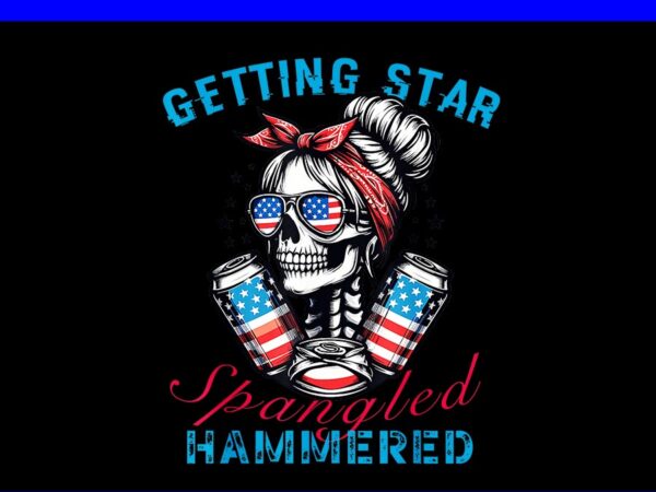 Getting star spangled est 1776 png, hammered 4th of july png t shirt design template