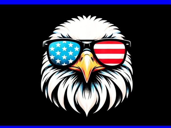 Eagle red white blue usa flag png, eagle 4th of july png vector clipart