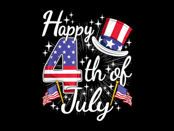 Happy 4th of july patriotic american flag usa png graphic t shirt