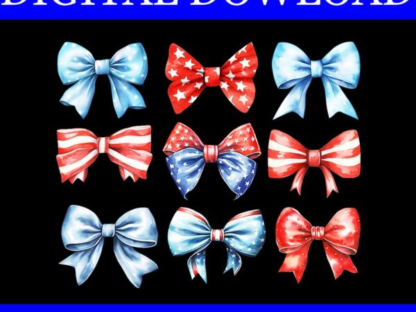 Coquette bows 4th of july png, coquette bows png t shirt vector file