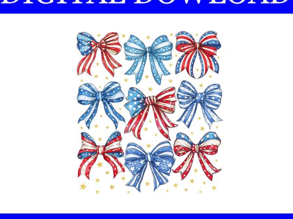 Coquette bow 4th of july png, coquette bow png t shirt vector file