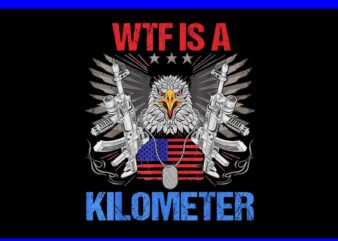 WTF Is A Kilometer Eagle PNG, Eagle 4th Of July PNG t shirt design for sale