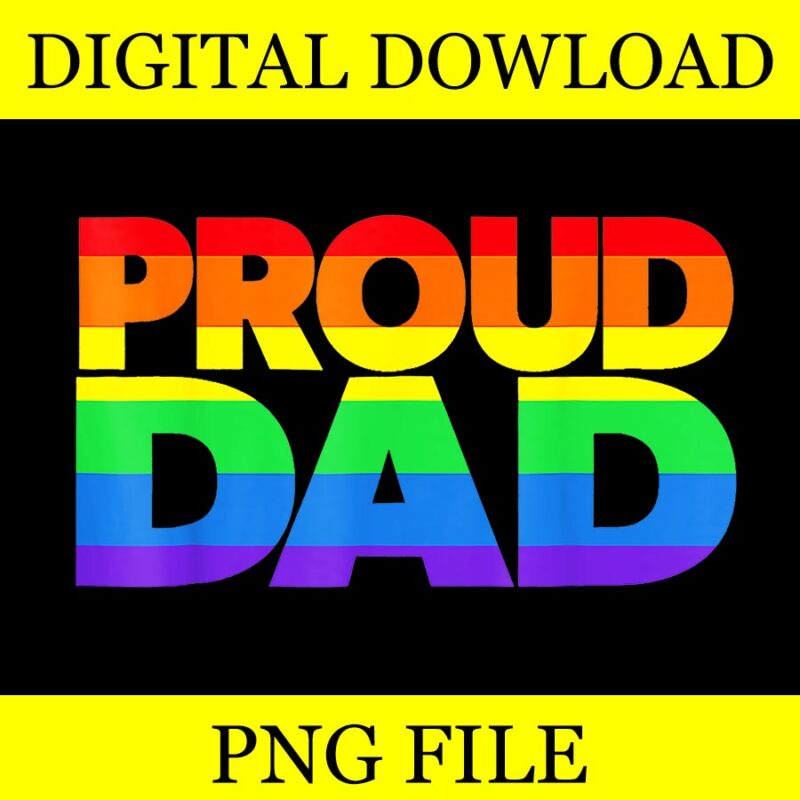 Proud Dad LGBT PNG, Dad LGBT PNG