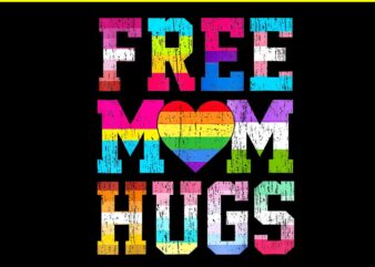 Free Mom Hug Gay LGBT Pride Rainbow Flag PNG, Free Mom Hug LGBT PNG