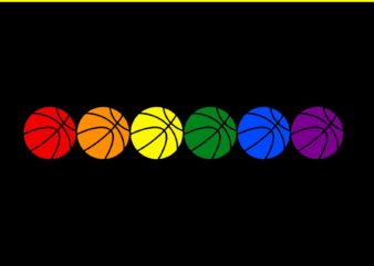 Basketball In LGBT SVG, Basketball Lgbt Pride Month 2024 SVG t shirt template