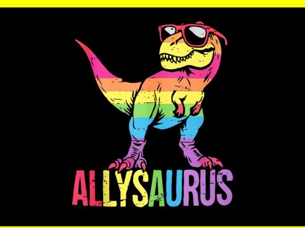 Allysaurus dinosaur lgbt png, dinosaur lgbt png t shirt vector