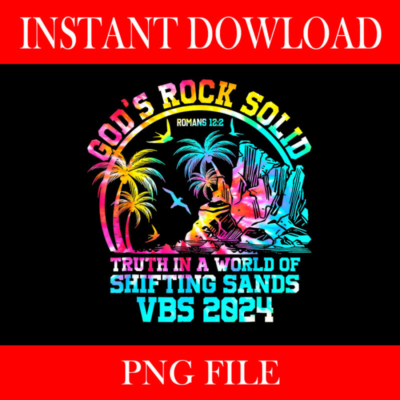 Gods Rock Solid Breaker Rock Beach Vbs 2024 Christian PNG