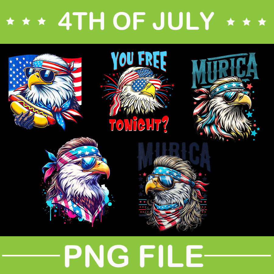 Eagle 4th Of July Patriotic PNG, Eagle Murica PNG, Eagle Flag USA PNG ...