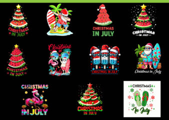 Christmas In July PNG, Watermelon Tree Summer PNG, Christmas In July Watermelon PNG