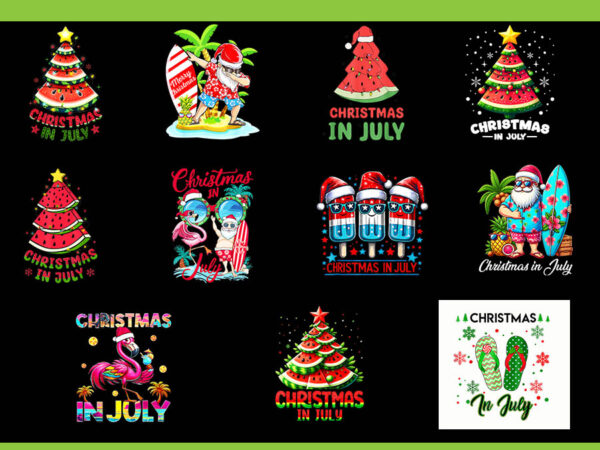 Christmas in july png, watermelon tree summer png, christmas in july watermelon png t shirt vector file