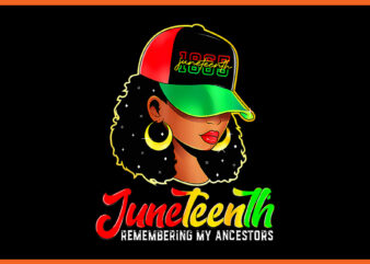 Juneteenth remembering my ancestors png, girl juneteenth png