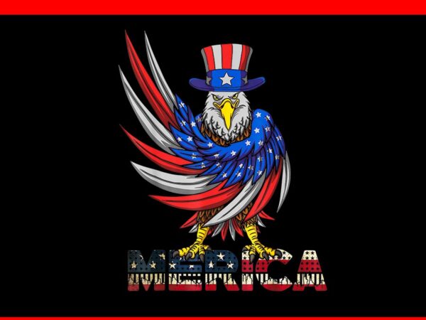 Merica eagle png, merica eagle 4th of july png, eagle usa flag png, eagle july 4th usa merica png t shirt designs for sale