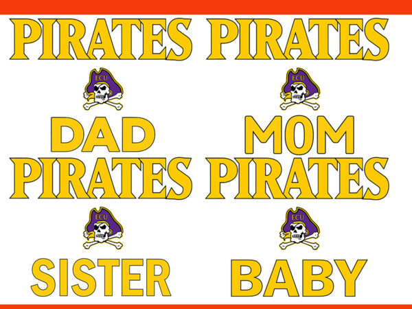 Ecu pirates dad svg, pirates dad svg, father’s day svg, pirates family svg, pirates mom svg, pirates sister svg vector clipart