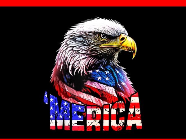 Eagle usa flag png, eagle july 4th usa merica png vector clipart